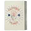 California Is For Dreamers Cream Spiral Notebook-CA LIMITED