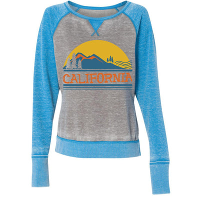 California Mountains Raglan Sweatshirt-CA LIMITED