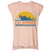 California Mountains Rolled Sleeve Tank-CA LIMITED