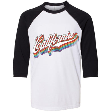 California Rainbow Youth Baseball Tee-CA LIMITED