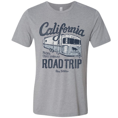 California Roadtrip Grey tee-CA LIMITED