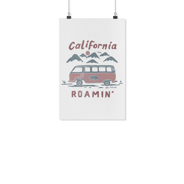 California Roamin' White Poster-CA LIMITED