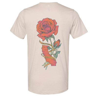 California Rose Tee -Printed on Back-CA LIMITED