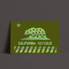 California Star Flag Olive Poster-CA LIMITED