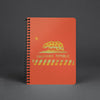 California Star Flag Orange Spiral Notebook-CA LIMITED