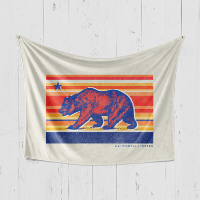 California Sunset Bear Blanket-CA LIMITED