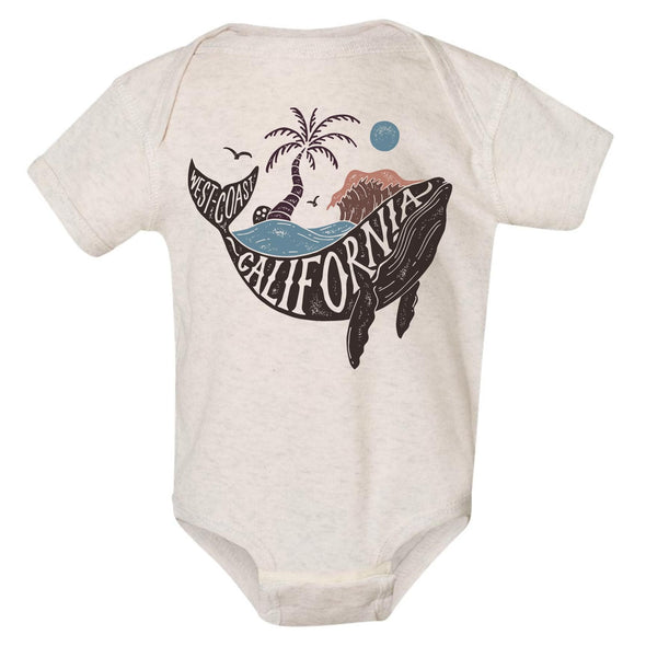 California Whale Baby Onesie-CA LIMITED