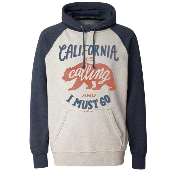 California is Calling Raglan Hoodie-CA LIMITED