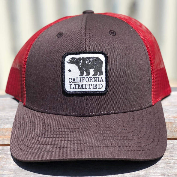 Chocolate & Red Bear Trucker hat-CA LIMITED