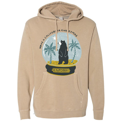 Christmas Globe Tan Hoodie-CA LIMITED