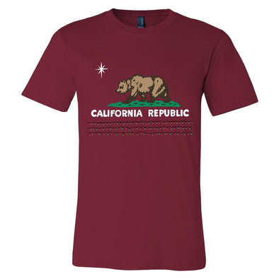 Christmas Lights Maroon Tee-CA LIMITED