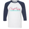 Curvy Flamingos FL Baseball Tee-CA LIMITED