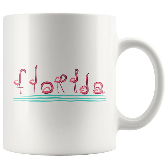 Curvy Flamingos FL Ceramic Mug-CA LIMITED