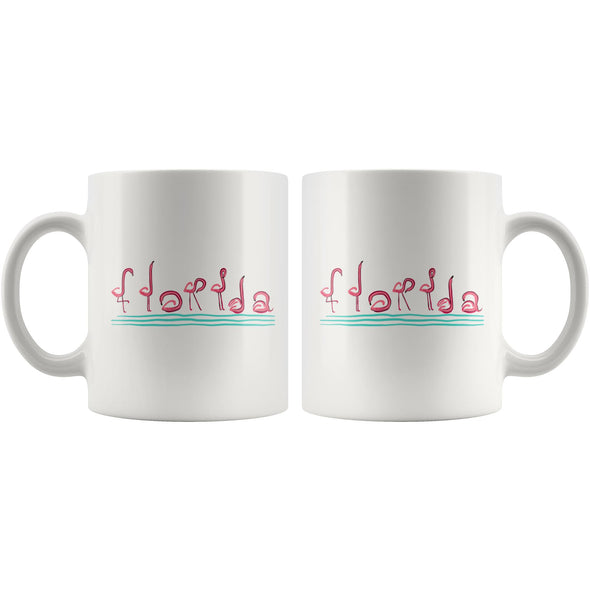 Curvy Flamingos FL Ceramic Mug-CA LIMITED