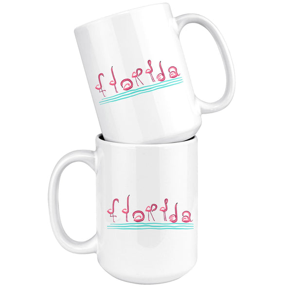 Curvy Flamingos FL Ceramic Mug-CA LIMITED