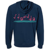 Curvy Flamingos FL Raglan Zipper Hoodie-CA LIMITED