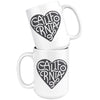 Curvy Heart Black Mug-CA LIMITED