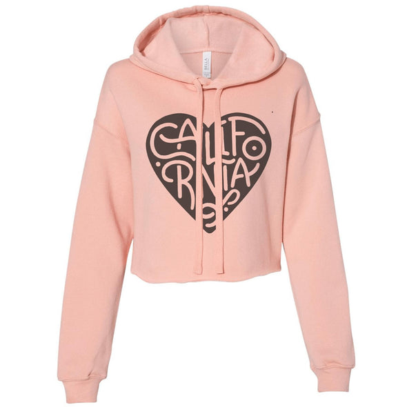 Curvy Heart Cropped Hoodie-CA LIMITED