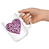 Curvy Heart Purple Mug-CA LIMITED