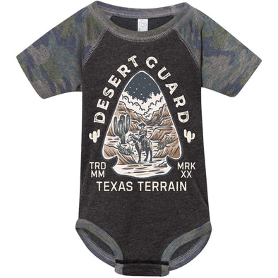 Desert Guard Texas Baseball Baby Onesie-CA LIMITED