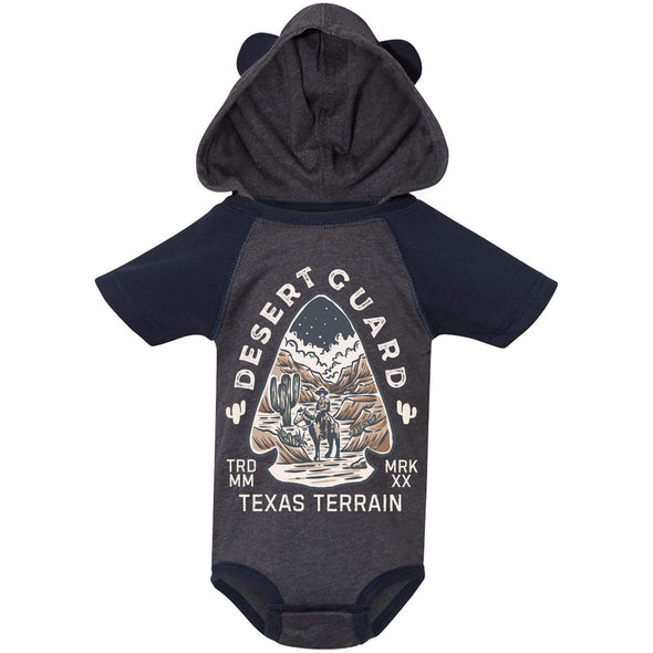 Desert Guard Texas Hooded Baby Onesie-CA LIMITED