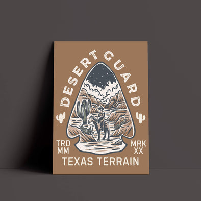 Desert Guard Texas Leather Poster-CA LIMITED
