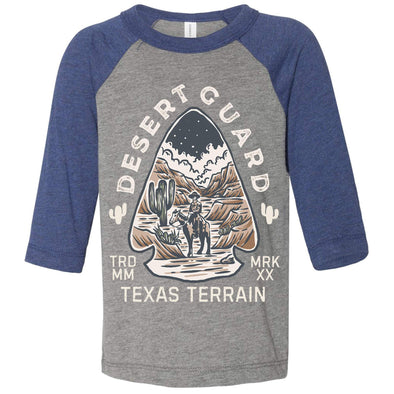 Desert Guard Texas Toddler Baseball Tee-CA LIMITED