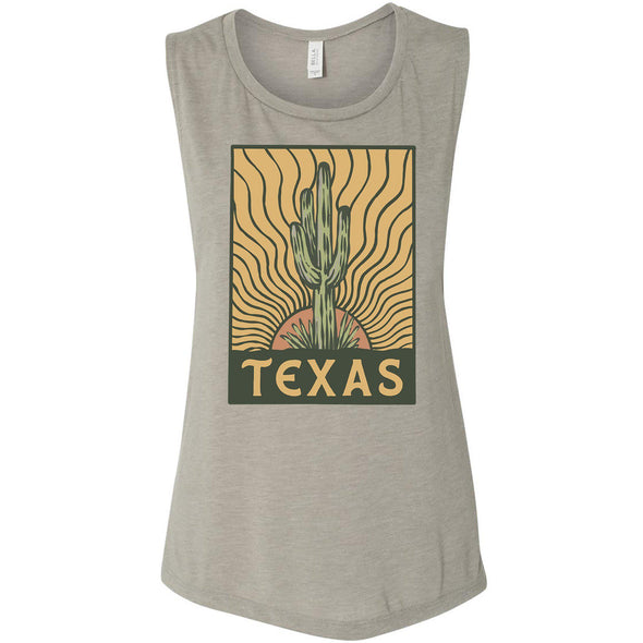 Desert Sunset TX Muscle Tank-CA LIMITED