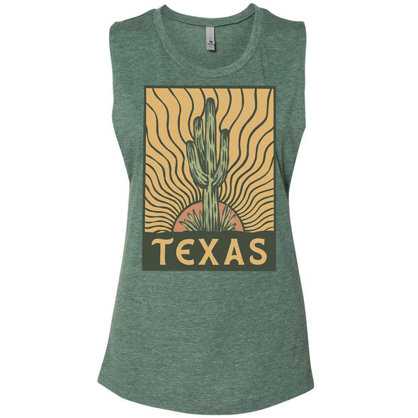 Desert Sunset TX Muscle Tank-CA LIMITED