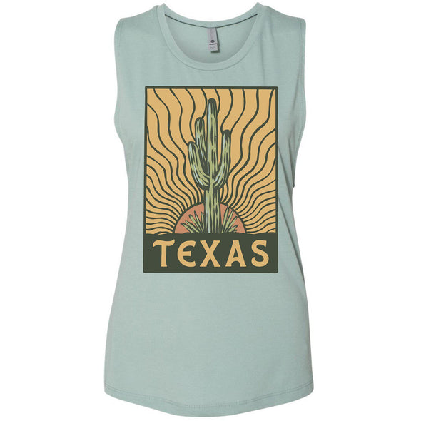 Desert Sunset TX Muscle Tank-CA LIMITED