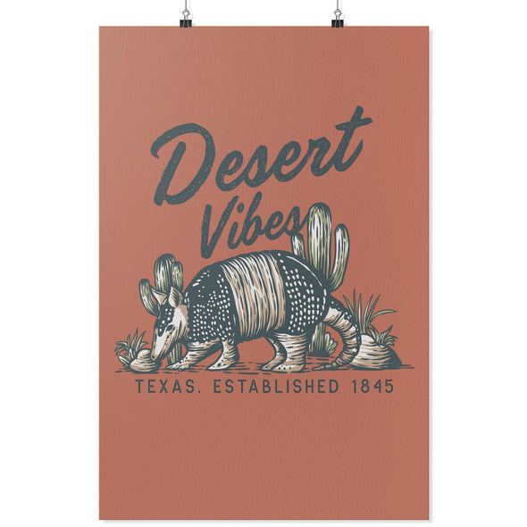 Desert Vibes Texas Brick Poster-CA LIMITED