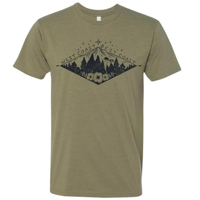 Diamond Best Coast Olive tee-CA LIMITED