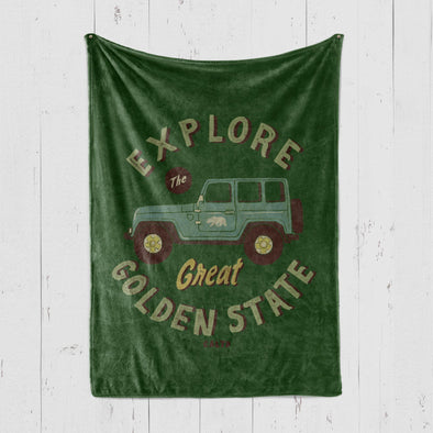 Explore The Golden State Blanket-CA LIMITED