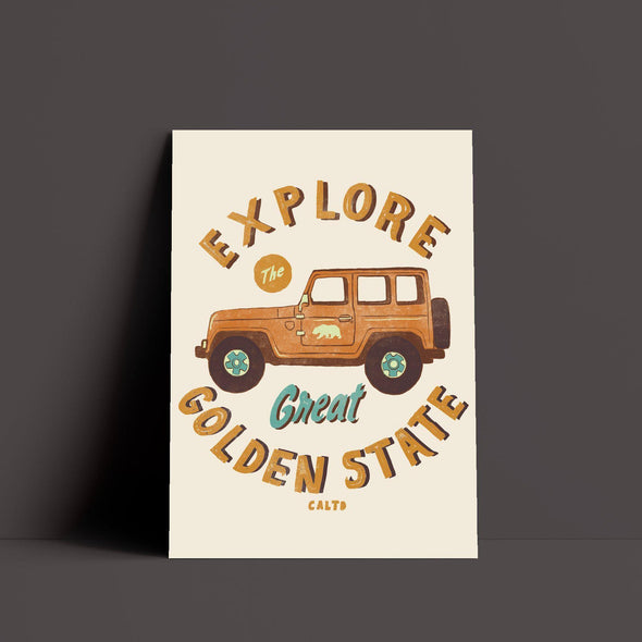 Explore The Golden State Poster-CA LIMITED