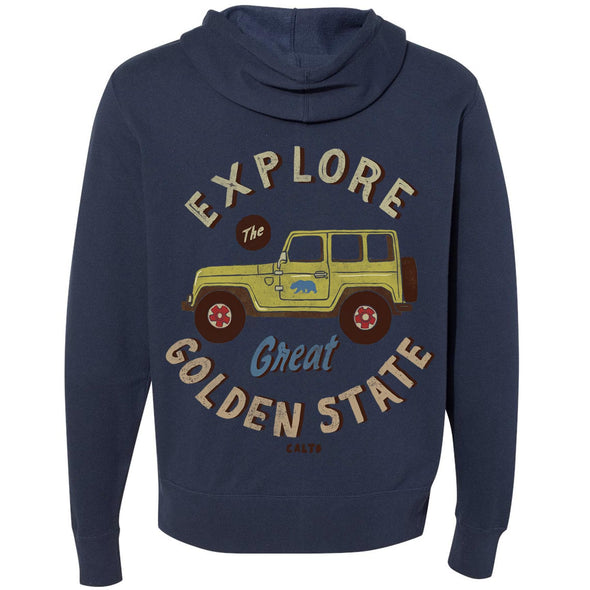 Explore The Golden State Zip Hoodie-CA LIMITED