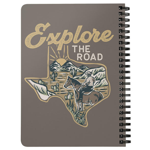 Explore the Road Texas Beige Grey Notebook-CA LIMITED