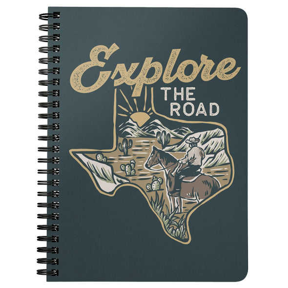 Explore the Road Texas Dark Teal Notebook-CA LIMITED