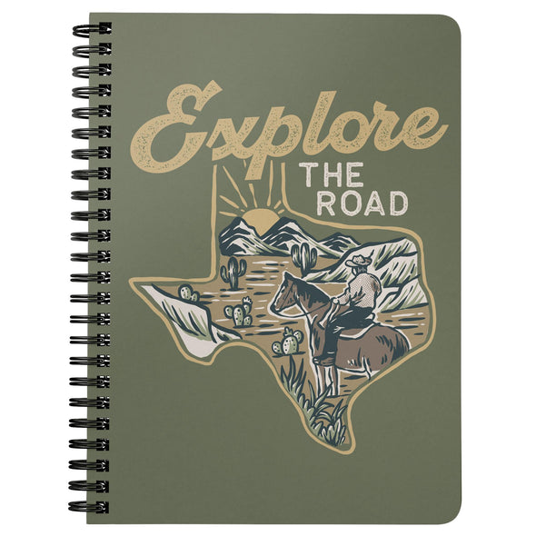 Explore the Road Texas Finch Green Notebook-CA LIMITED