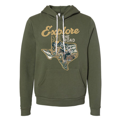 Explore the Road Texas Pullover Hoodie-CA LIMITED