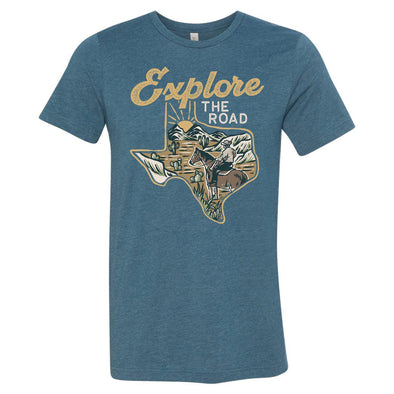 Explore the Road Texas Tee-CA LIMITED