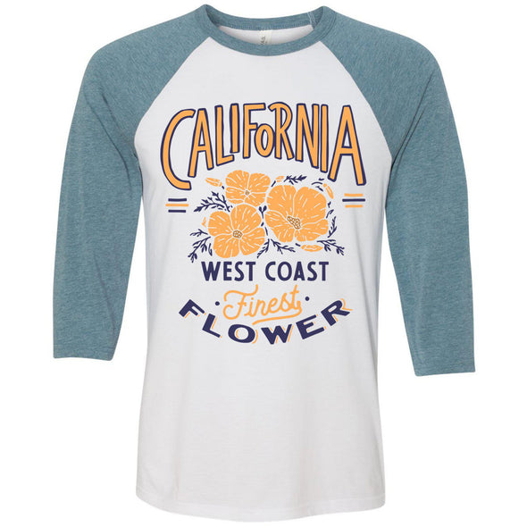 Finest Poppies Baseball Tee-CA LIMITED
