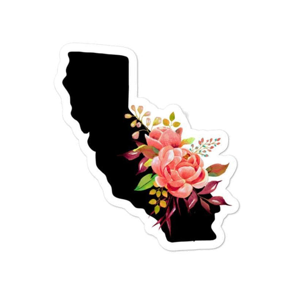 Floral California Decal-CA LIMITED