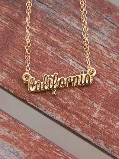 Gold California Double Chain Necklace-CA LIMITED