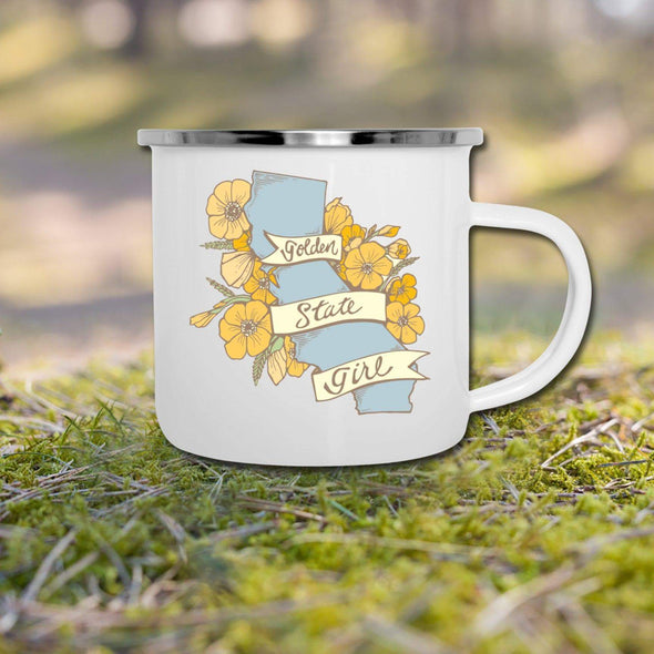 Golden State Girl Camper Mug-CA LIMITED