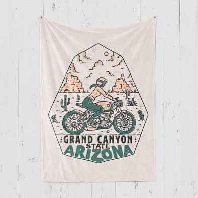 Grand Canyon Motorbike Arizona Blanket-CA LIMITED