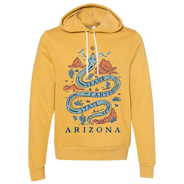 Grand Canyon Snake Arizona Pullover Hoodie-CA LIMITED