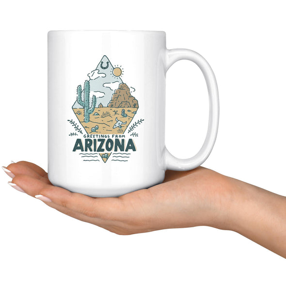 Greetings From Arizona Ceramic Mug-CA LIMITED