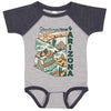 Greetings from Arizona Baseball Baby Onesie-CA LIMITED