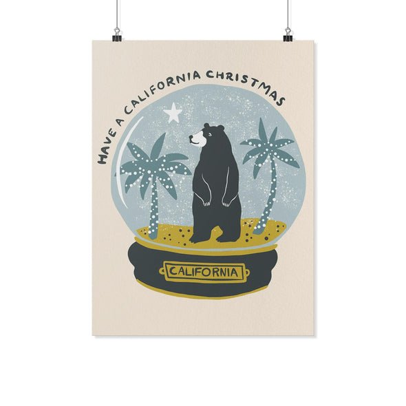 Have a California Christmas Cream Poster-CA LIMITED