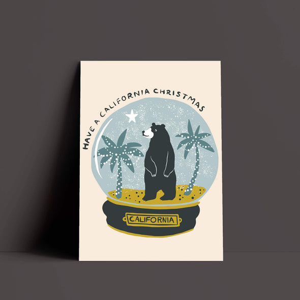 Have a California Christmas Cream Poster-CA LIMITED
